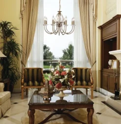 Aegean Aged Brass - Elstead Lighting - lampa wisząca 8-ramienna
