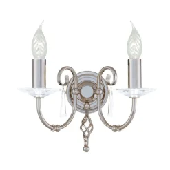 Aegean Polished Nickel - Elstead Lighting - kinkiet podwójny