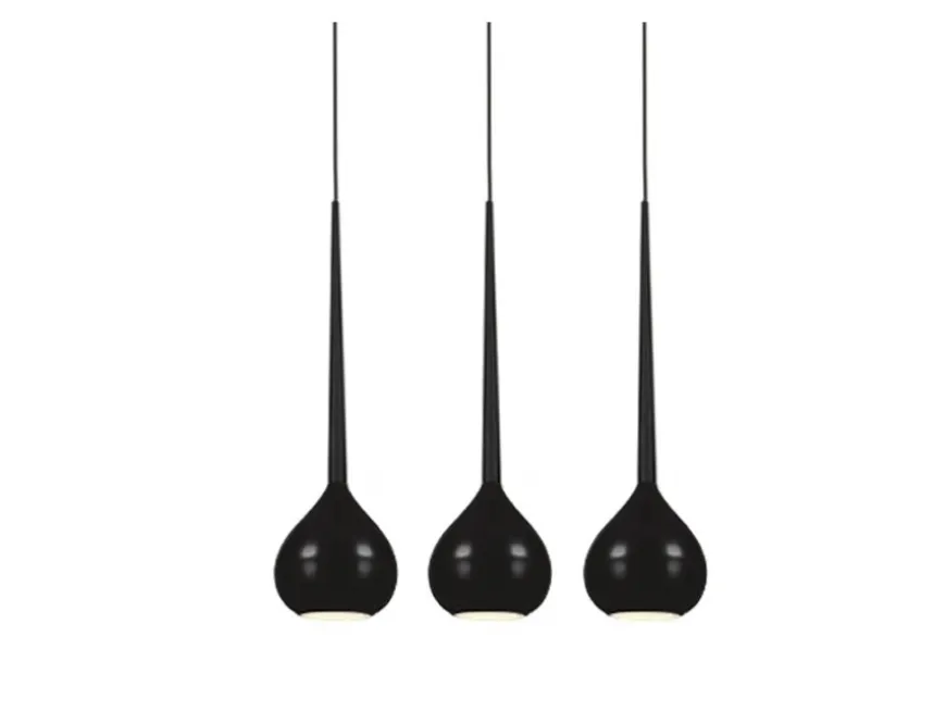 Aga 3 black - Azzardo - lampa wisząca