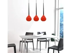 Aga 3 red - Azzardo - lampa wisząca