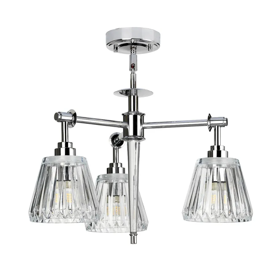Agatha Led Polished Chrome - Elstead Lighting - plafon łazienkowy