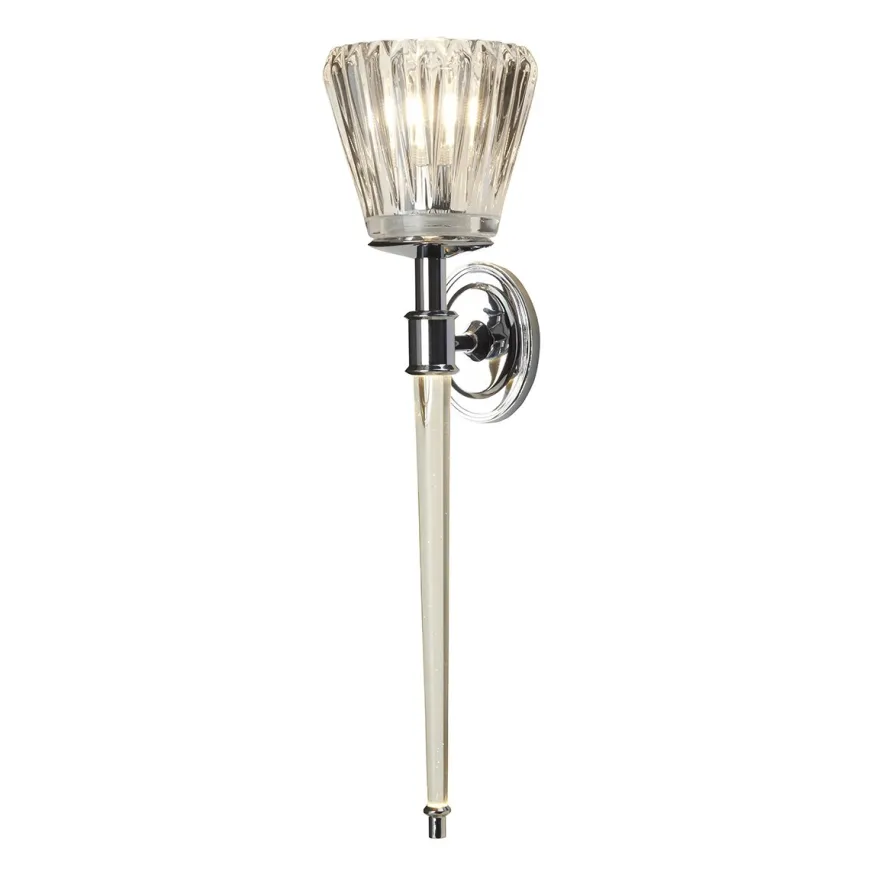 Agatha Led Polished Chrome - Elstead Lighting - kinkiet łazienkowy