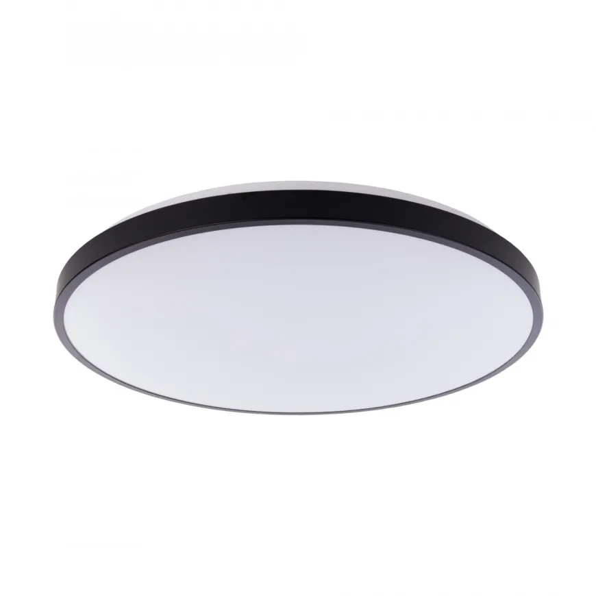 Agnes Round Led Black L 4000K - Nowodvorski - lampa sufitowa łazienkowa