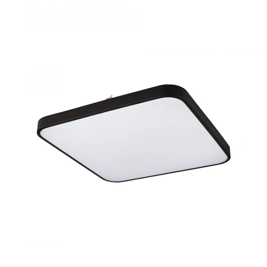 Agnes Square Led Black M 4000K - Nowodvorski - lampa sufitowa łazienkowa