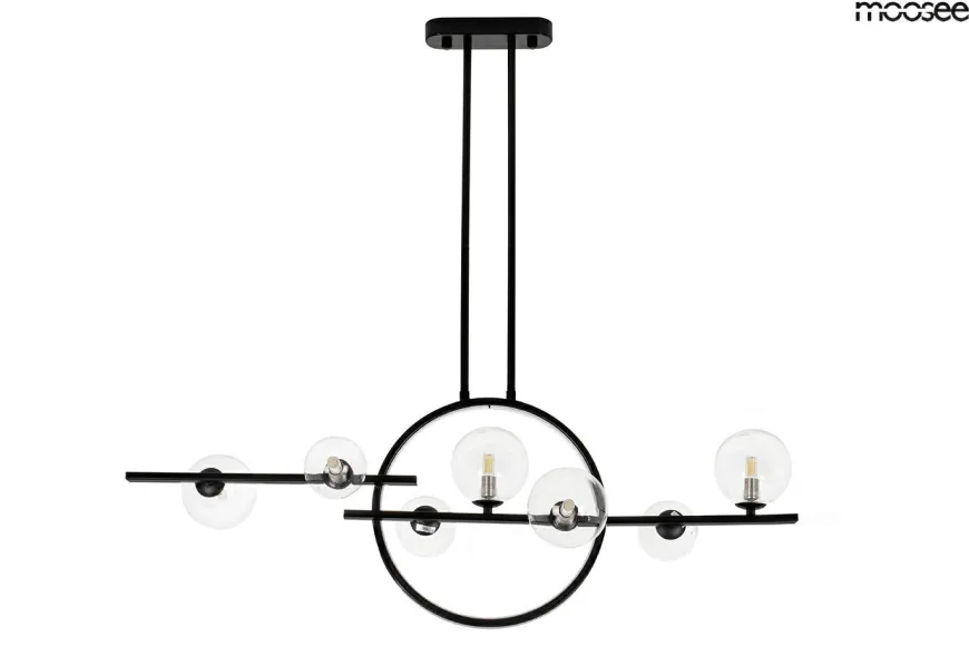 Alure Line Twin 90 Czarna - Moosee - lampa wisząca