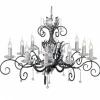 Amarilli Black And Silver - Elstead Lighting - lampa wisząca 10-ramienna