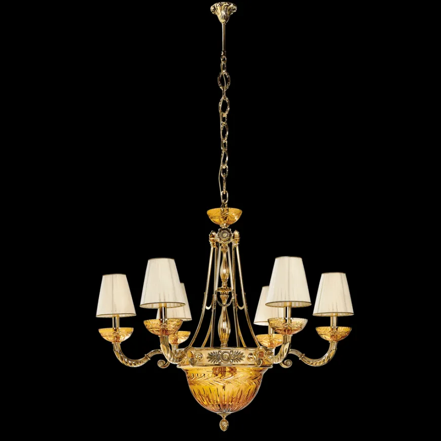 Amber 431/6+6 - Possoni - lampa wisząca