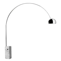 Arco H240 marmuru, chrom - Flos - lampa podłogowa