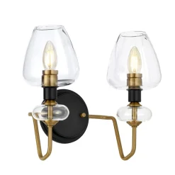 Armand 2 Brass - Elstead Lighting - kinkiet