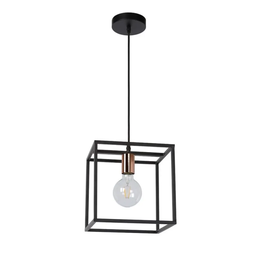 Arthur H25 czarny - Lucide - lampa wisząca