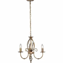 Artisan Aged Brass - Elstead Lighting - lampa wisząca 3-ramienna