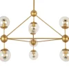 Astrifero 10 Złota / Bursztynowa - Moosee - lampa wisząca