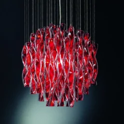 Aura Ø60 czerwony - AXO Light - lampa sufitowa