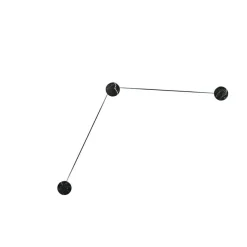 Azou 3 Ø11.5 czarny - KDLN - lampa ścienna