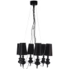 BAROCO 6 BLACK - Azzardo - lampa wisząca
