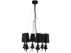 BAROCO 6 BLACK - Azzardo - lampa wisząca