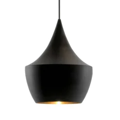Beat Fat Ø24 czarny, złoty - Tom Dixon - lampa wisząca