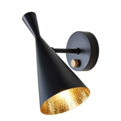 Beat Wall H28,5 czarny satynowy - Tom Dixon - lampa ścienna