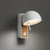 Beddy A/01 biały/oak - Bover - kinkiet