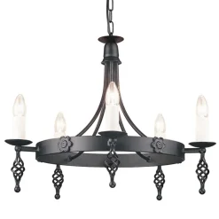 Belfry Black - Elstead Lighting - lampa wisząca klasyczna