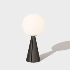 Bilia Mini H26 czarny połysk - Fontana Arte - lampa biurkowa
