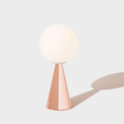 Bilia Mini H26 miedź - Fontana Arte - lampa biurkowa