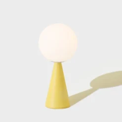 Bilia Mini H26 żółty - Fontana Arte - lampa biurkowa
