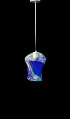 BLUE - ręcznie wykonana lampa z dmuchanego szkła Murano