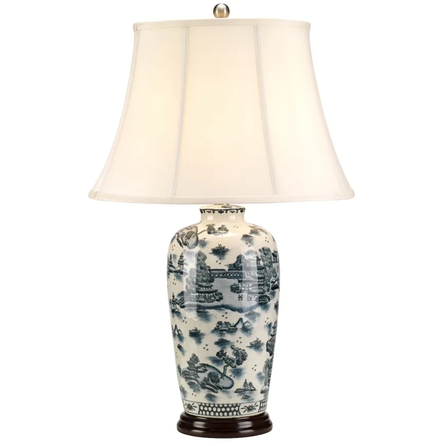 Blue Trad Willow - Elstead Lighting - lampa biurkowa nowoczesna