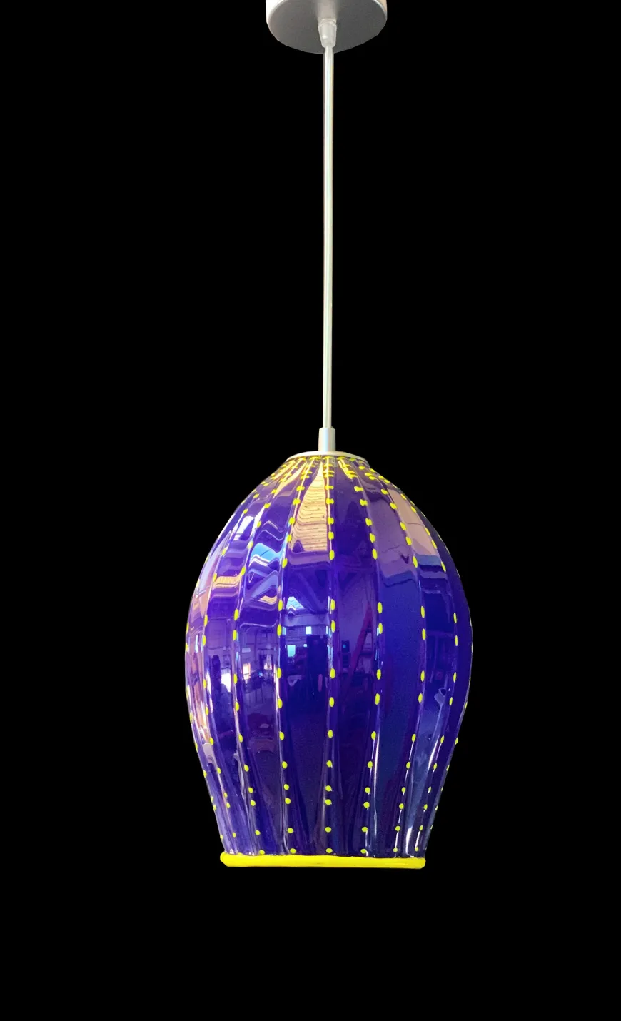BLUFON - ręcznie wykonana lampa z dmuchanego szkła Murano
