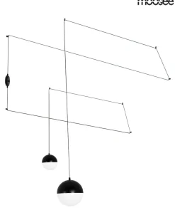 Bowl Duo Czarna - Moosee - lampa wisząca