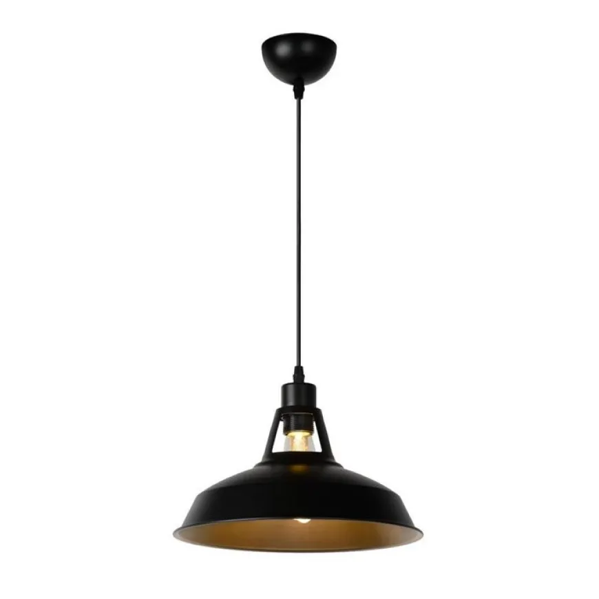 Brassy Bis Ø31 czarny - Lucide - lampa wisząca