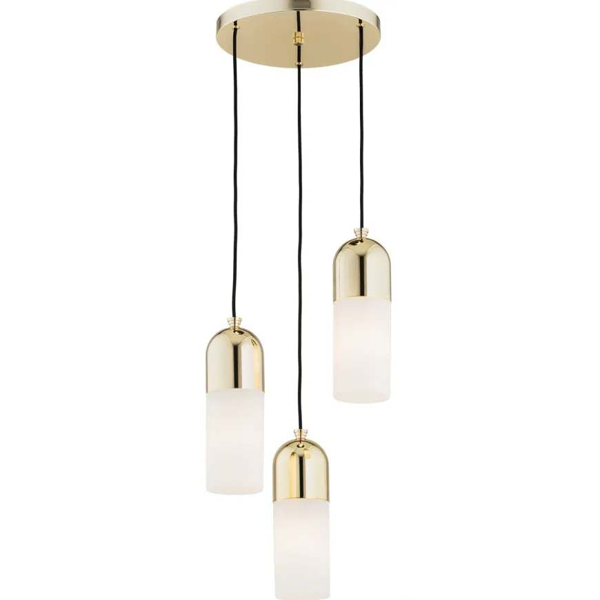 Burgos 1466 - Argon - lampa wisząca 3 pł. okrągła podsufitka