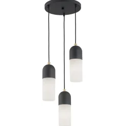 Burgos 1467 - Argon - lampa wisząca 3 pł. okrągła podsufitka
