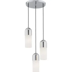 Burgos 1465 - Argon - lampa wisząca 3 pł. okrągła podsufitka