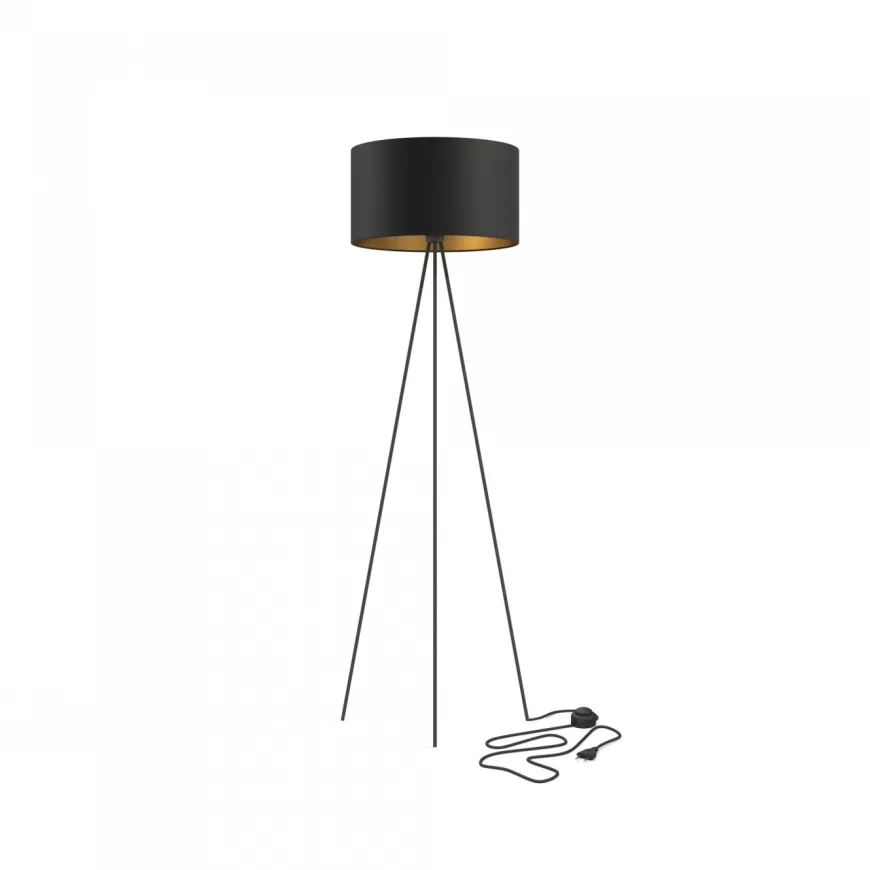 Cadilac I Black-Gold - Nowodvorski - lampa podłogowa nowoczesna