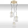 Cadiz 1464 - Argon - lampa wisząca 3 pł. na okrągłej podsufitce
