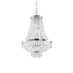 Caesar SP9 - Ideal Lux - kryształowa lampa wisząca