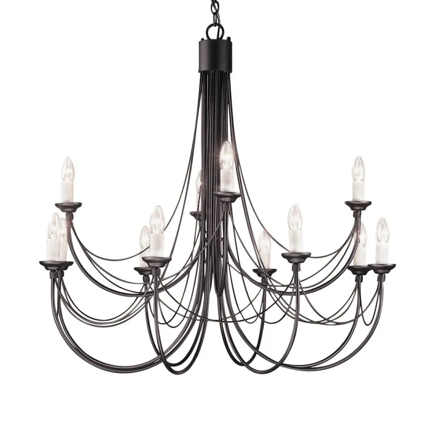 Carisbrooke Black Ø98 - Elstead Lighting - lampa wisząca klasyczna