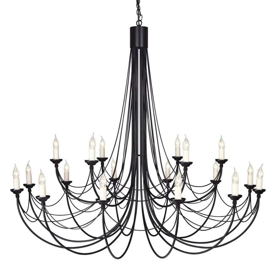 Carisbrooke Black Ø143 - Elstead Lighting - lampa wisząca klasyczna