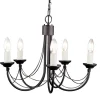 Carisbrooke Black - Elstead Lighting - lampa wisząca 5-ramienna