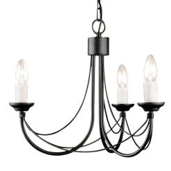 Carisbrooke Black - Elstead Lighting - lampa wisząca 3-ramienna