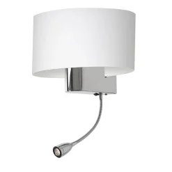 Casino White-Chrome Led - Milagro - kinkiet nowoczesny