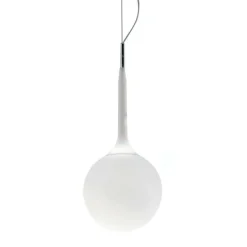 Castore Ø25 opal biały - Artemide - lampa wisząca