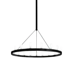 Chandelier Ø150 czarny - Fontana Arte - lampa sufitowa