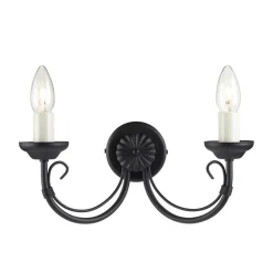Chartwell Black - Elstead Lighting - kinkiet podwójny