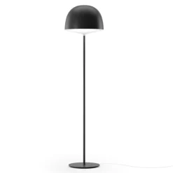 Cheshire H145 stóp, nieprzezroczysty czarny kopuła - Fontana Arte - lampa podłogowa