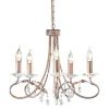 Christina Silver And Gold - Elstead Lighting - lampa wisząca 5-ramienna
