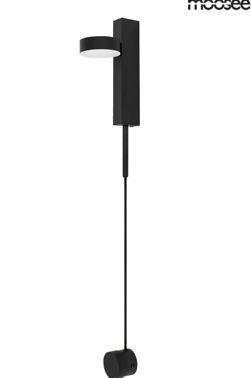 Clarid Black Czarna - Moosee - lampa ścienna
