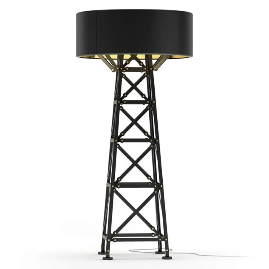 Construction H185 czarny - Moooi - lampa podłogowa